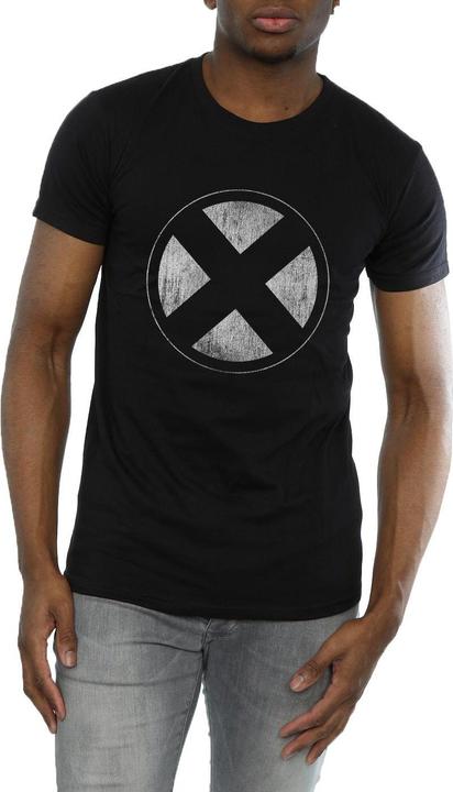 Actual product image X-Man Mens Distressed Emblem Cotton T-Shirt (3XL)
