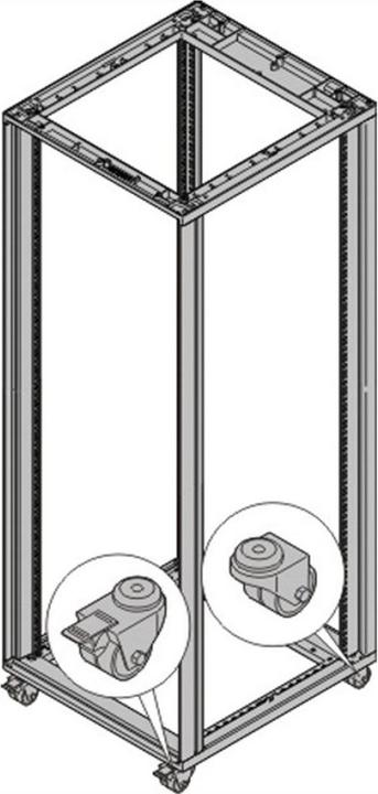 Produktbild Schroff Lenkrollen - LENKROLLEN SET 200KG 50D 4ST