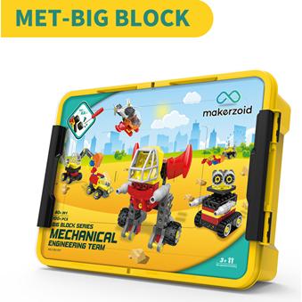 Makerzoid Big Blocks Maschinenbau ab 3 Jahren (MKZ-OBK-MET)