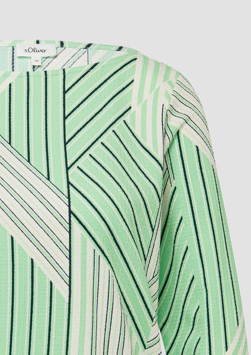Immagine prodotto s.Oliver T-Shirt Strukturierte Bluse mit U-Boot-Ausschnitt (36)