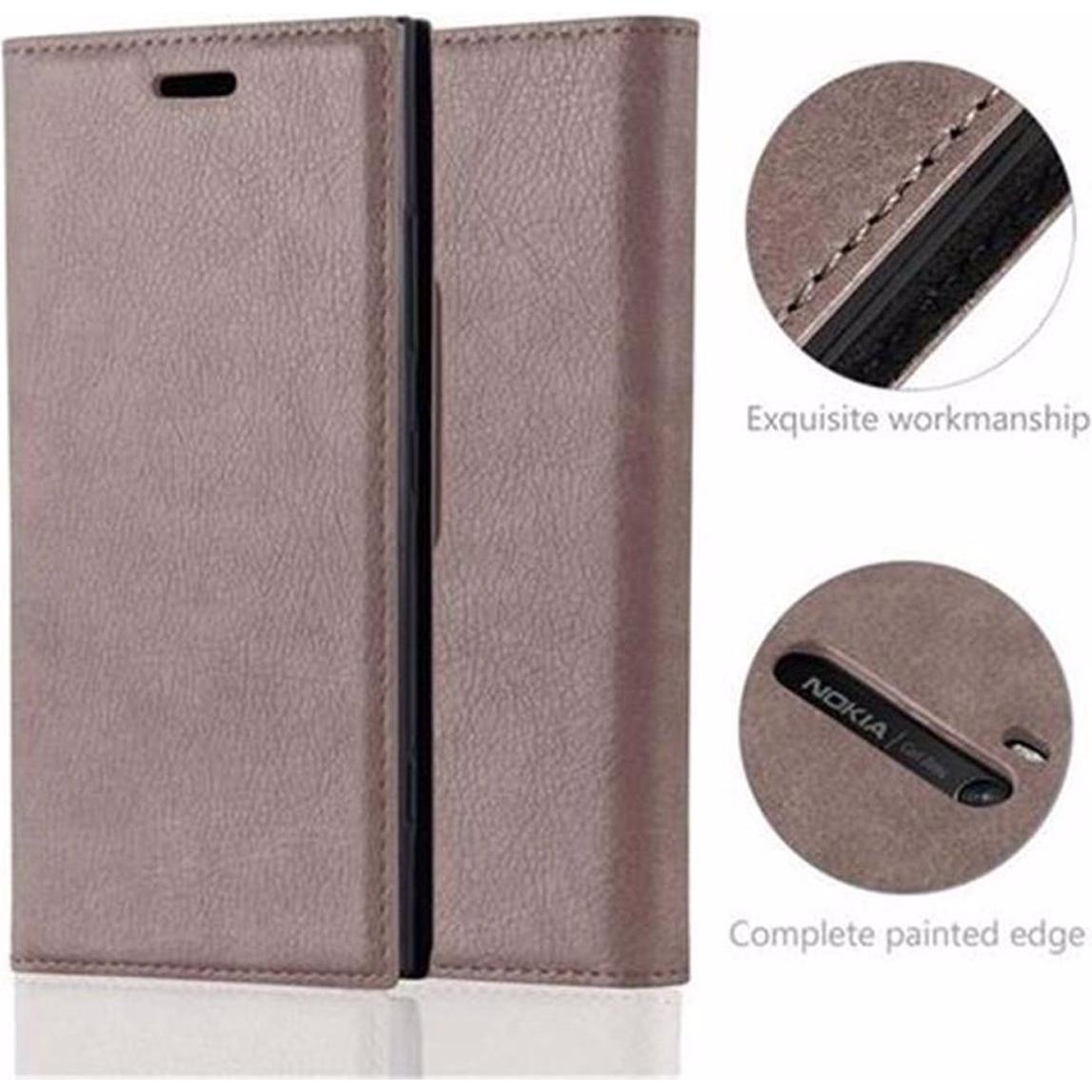 Thumbnail - Cadorabo Book Invisible Magnet Cover (Nokia Lumia 920), Smartphone Hülle, Braun