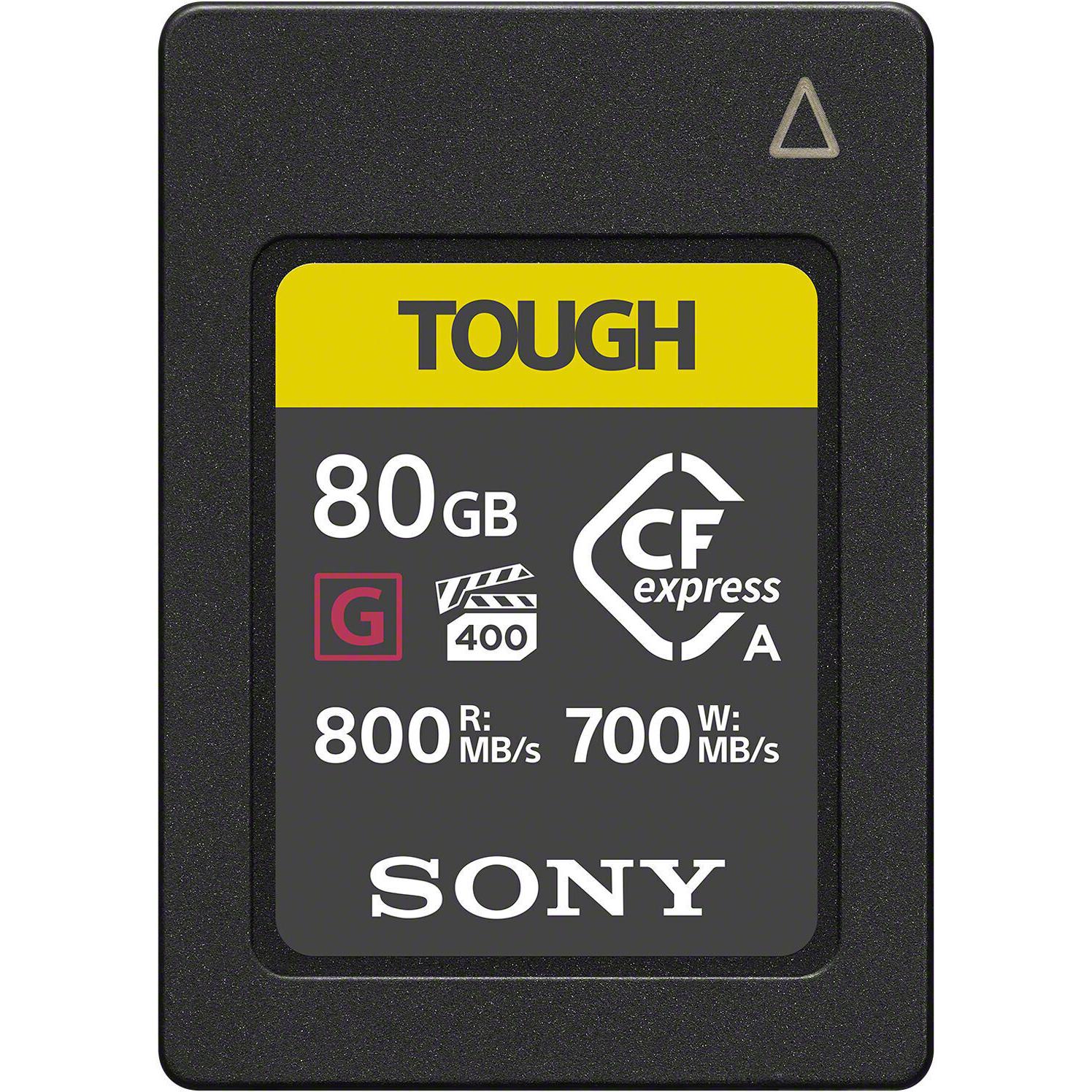 Sony Tough CEA-G (80 GB, CFexpress Typ A), Speicherkarte, Gelb, Schwarz