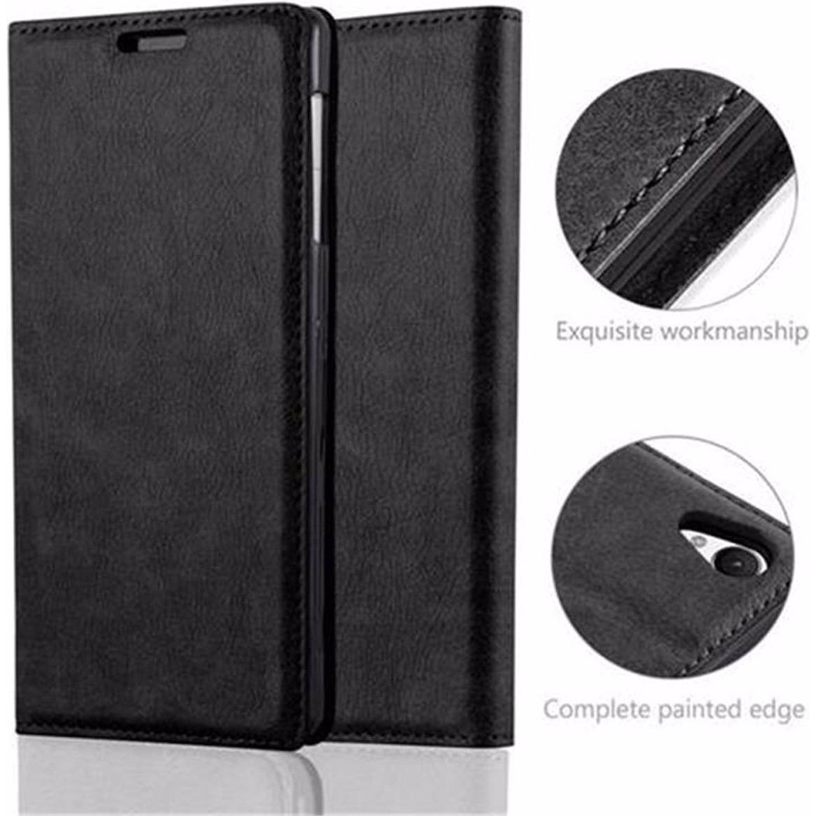 Thumbnail - Cadorabo Book Invisible Magnet Cover (Sony Xperia Z1), Smartphone Hülle, Schwarz