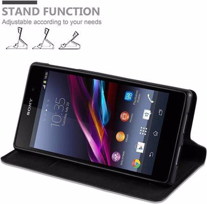 Actual product image Cadorabo Book Invisible Magnet Cover (Sony Xperia Z1)