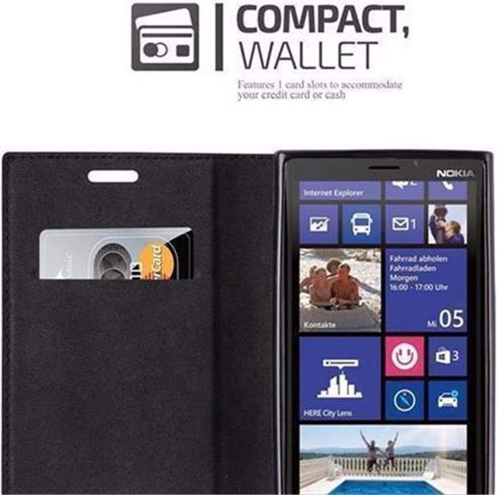 Actual product image Cadorabo Book Invisible Magnet Cover (Nokia Lumia 920)