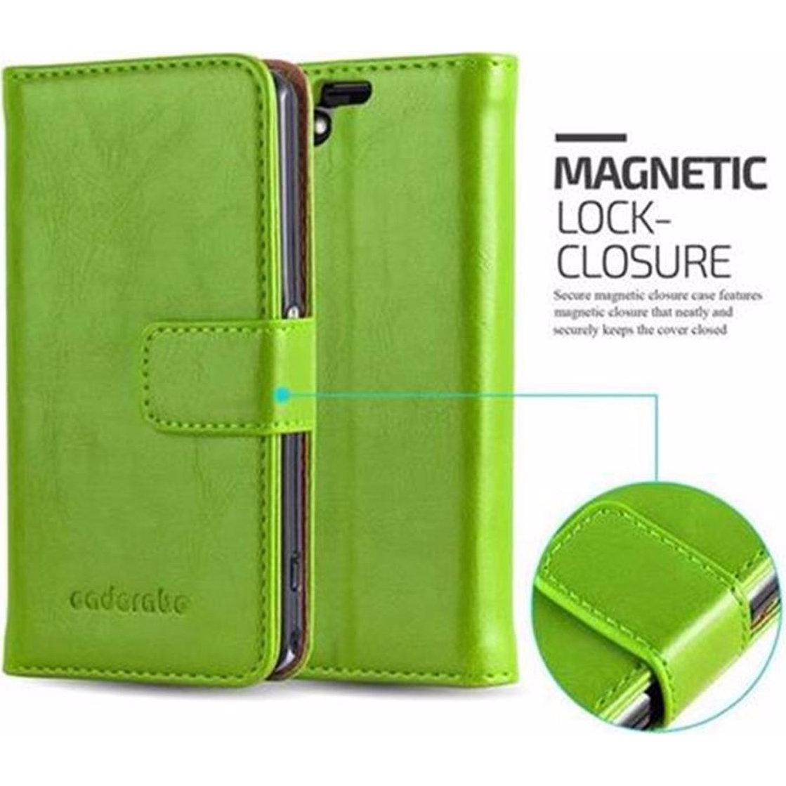 Thumbnail - Cadorabo Book Luxury Cover (Sony Xperia Z1 Compact), Smartphone Hülle, Grün