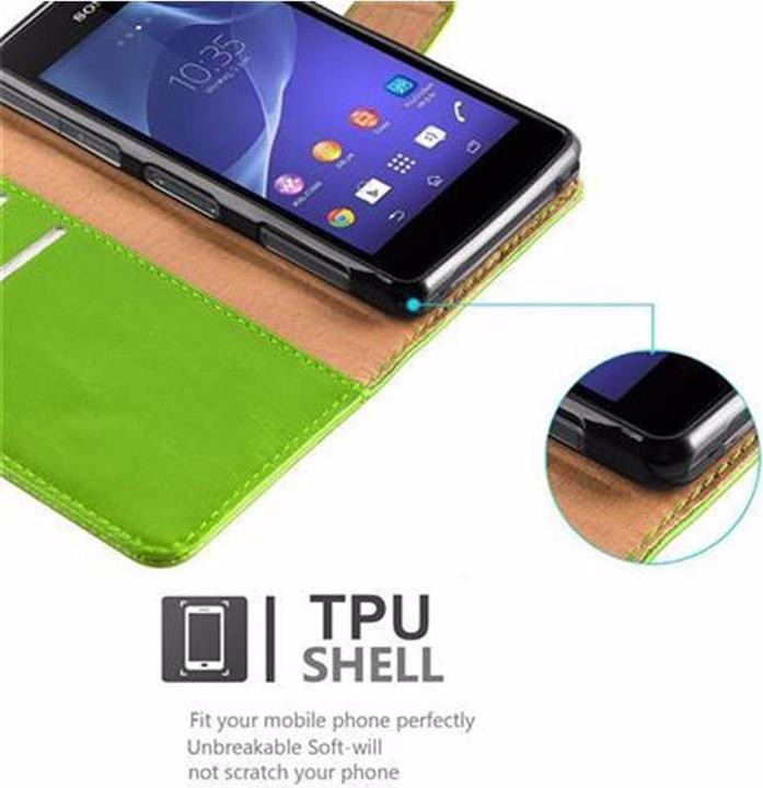 Actual product image Cadorabo Book Luxury Cover (Sony Xperia Z1 Compact)