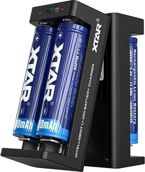 Produktbild Ladegerät für Li-Ion 18650 Xtar MC2C USB-C zylindrische Akkus (1 Stk., Ladegerät ohne Akku)