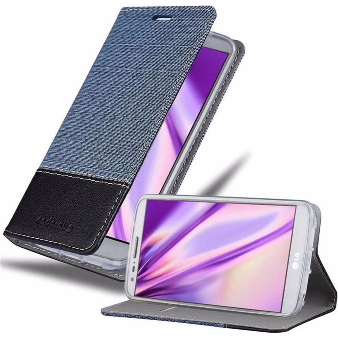 Thumbnail - Cadorabo Book Jeans Optik Cover (LG G2), Smartphone Hülle, Blau