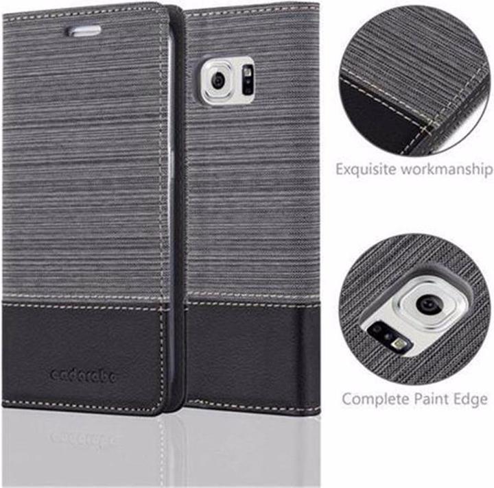 Image du produit Cadorabo Couverture look jeans Book (Samsung Galaxy S6 Edge)