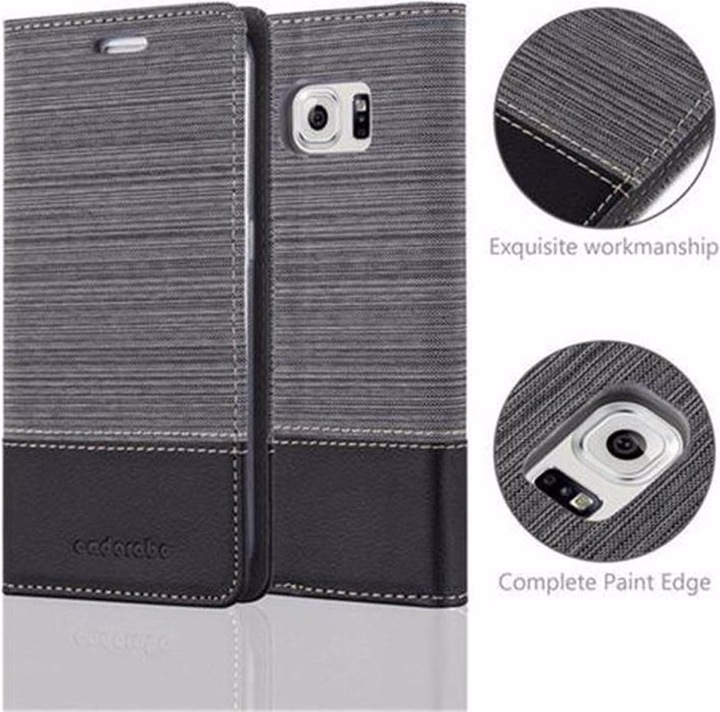 Produktbild Cadorabo Book Jeans Optik Cover (Samsung Galaxy S6 Edge)