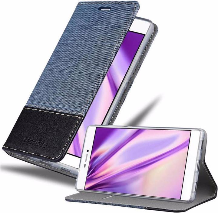 Produktbild Cadorabo Book Jeans Optik Cover (Huawei P8)