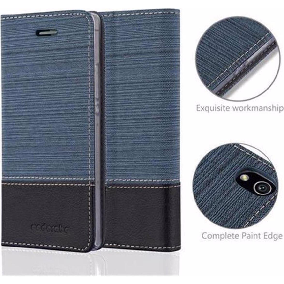 Thumbnail - Cadorabo Book Jeans Optik Cover (Huawei Ascend P7), Smartphone Hülle, Blau