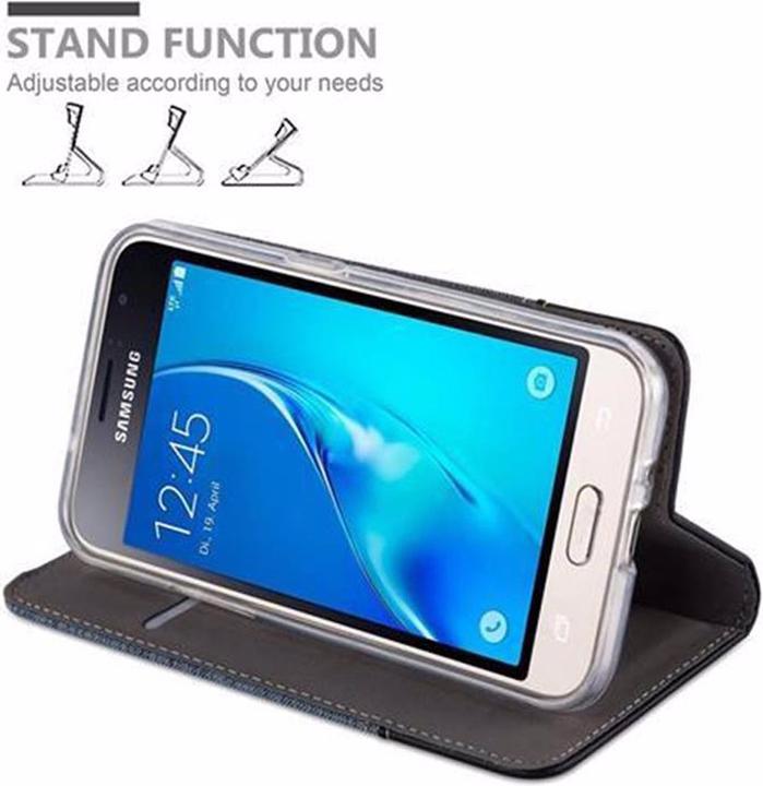 Image du produit Cadorabo Couverture look jeans Book (Samsung Galaxy J1 (2016))