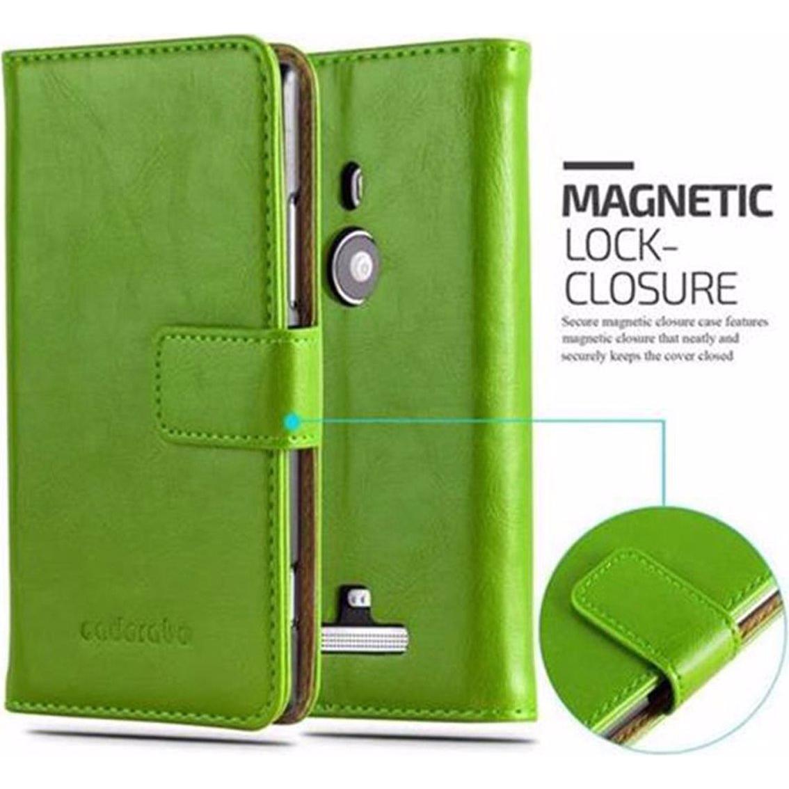 Thumbnail - Cadorabo Book Luxury Cover (Nokia Lumia 925), Smartphone Hülle, Grün