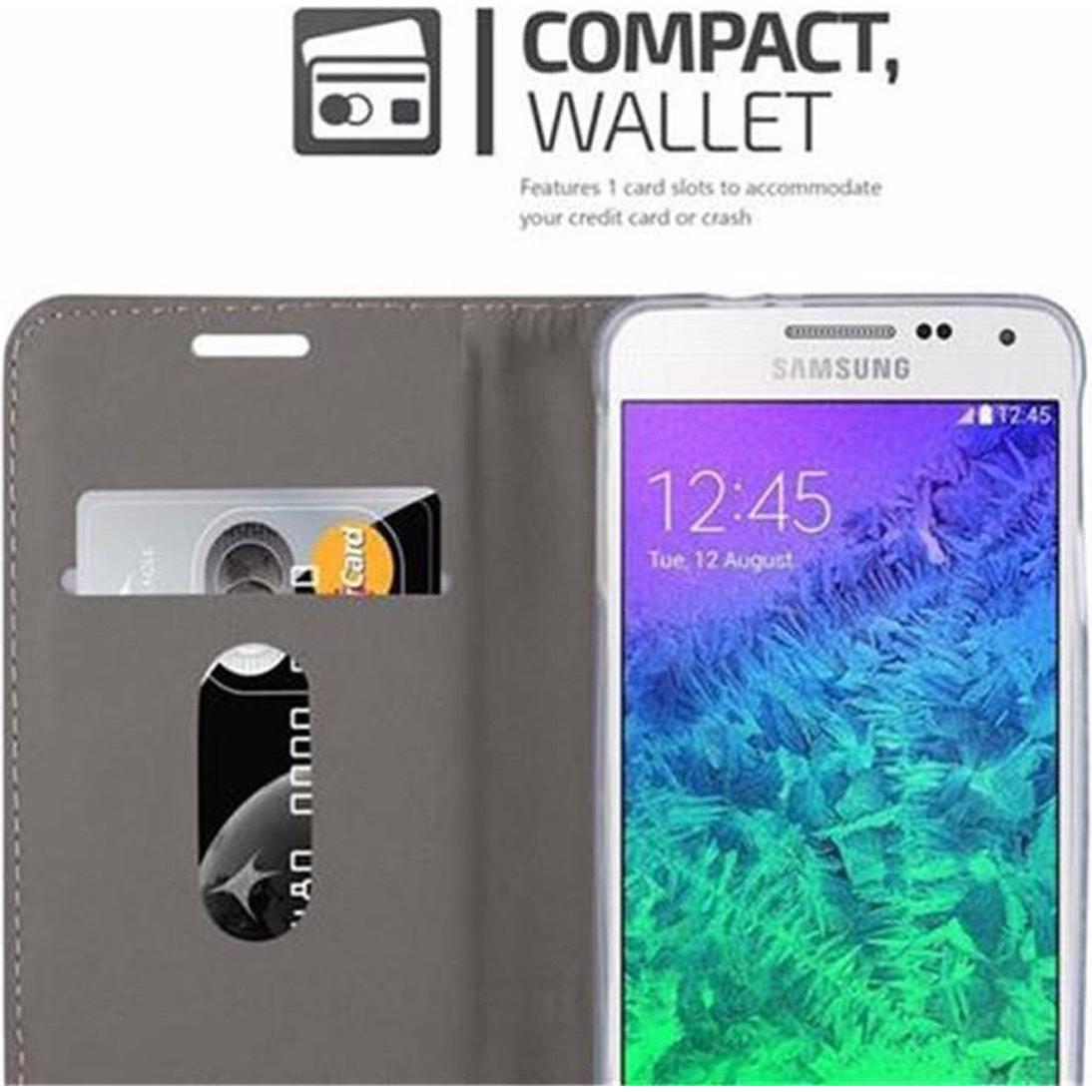 Thumbnail - Cadorabo Jeans Optik (Samsung Galaxy Alpha), Smartphone Hülle, Braun, Grau