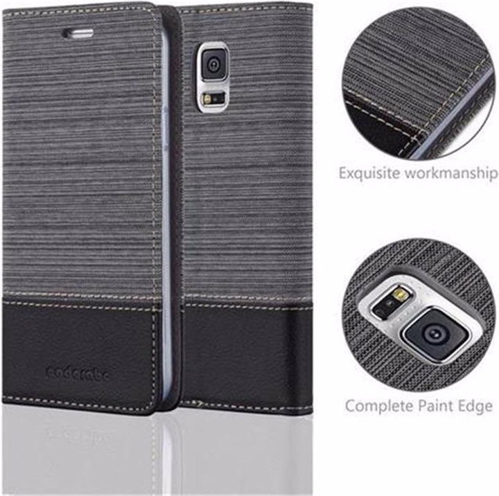 Produktbild Cadorabo Book Jeans Optik Cover (Samsung Galaxy S5, Samsung Galaxy S5 Neo)
