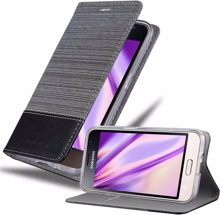 Produktbild Cadorabo Book Jeans Optik Cover (Samsung Galaxy J1 (2016))