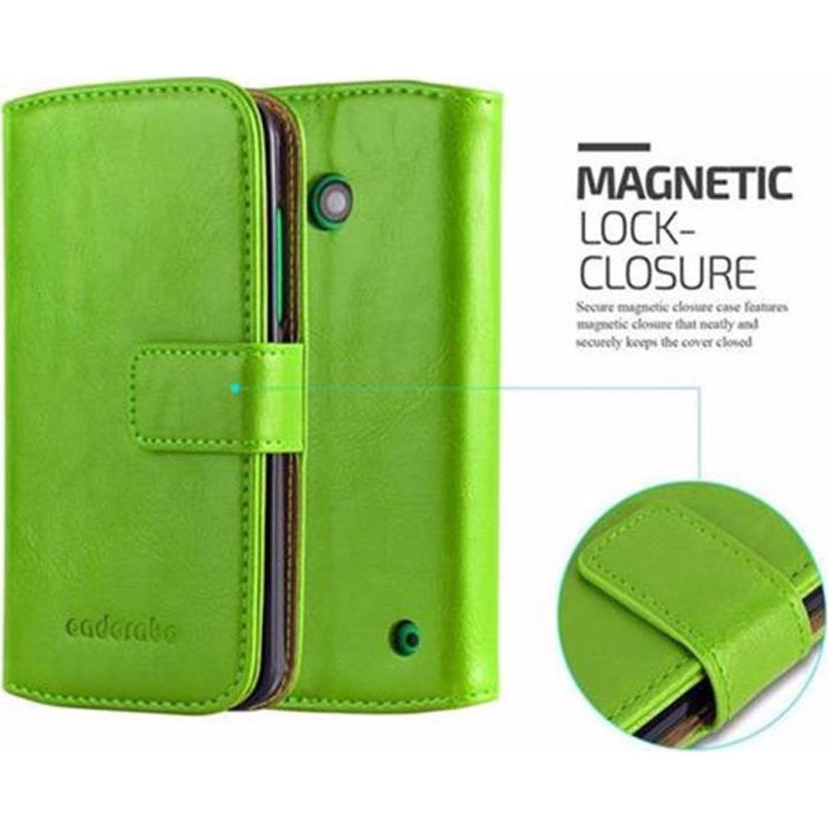 Thumbnail - Cadorabo Book Luxury Cover (Nokia Lumia 630), Smartphone Hülle, Grün