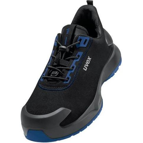 Uvex Sports, Sicherheitsschuhe, uvex 1 x-craft Halbschuhe S2 68140 schwarz, blau Weite 14 Grösse 47 (S2, 47)