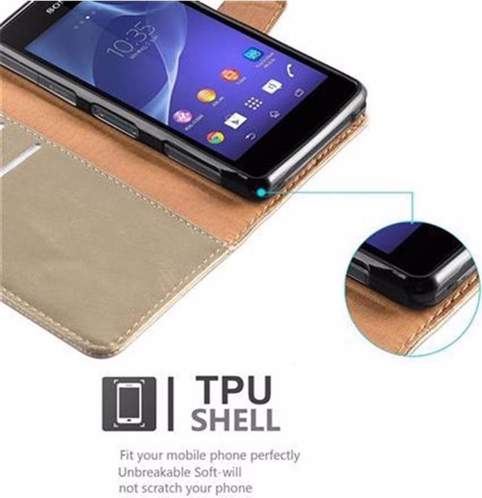 Actual product image Cadorabo Book Luxury Cover (Sony Xperia Z1 Compact)