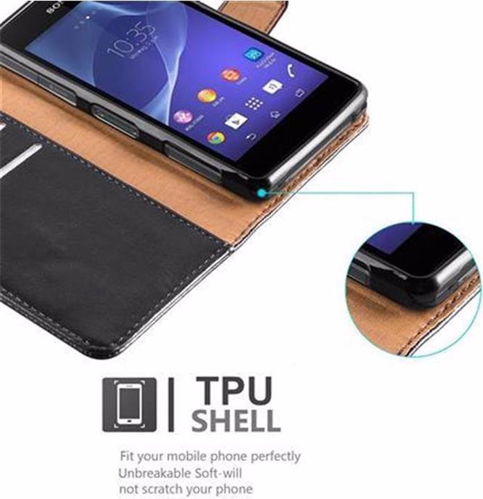 Actual product image Cadorabo Book Luxury Cover (Sony Xperia Z1 Compact)