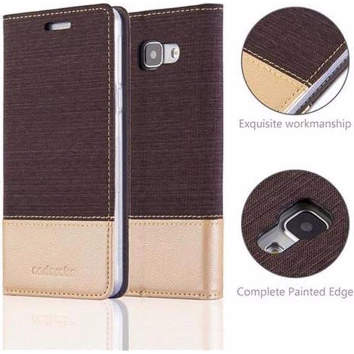 Thumbnail - Cadorabo Book Jeans Optik Cover (Samsung Galaxy A5 (2016)), Smartphone Hülle, Grau