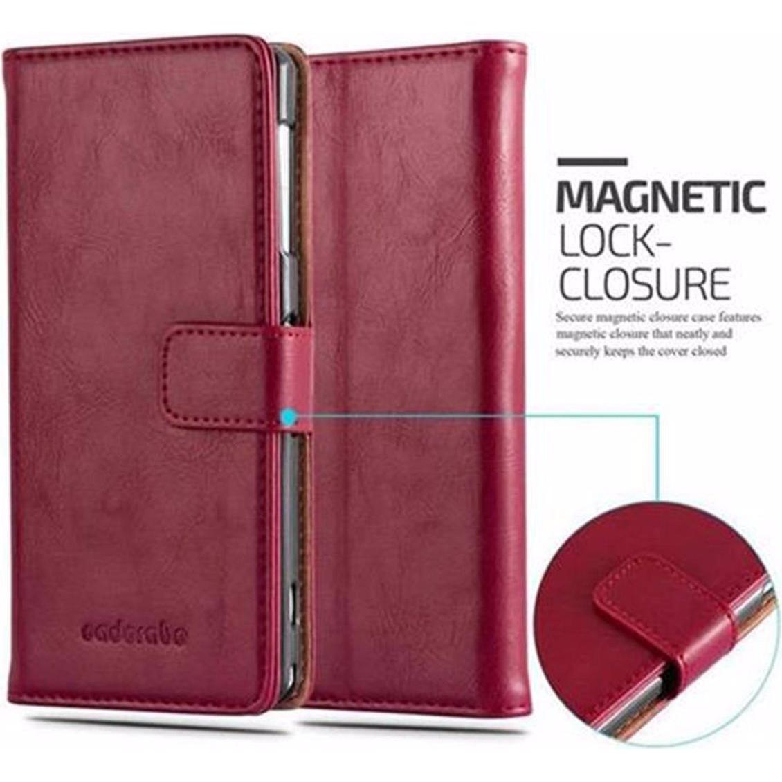 Thumbnail - Cadorabo Book Luxury Cover (Sony Xperia Z1), Smartphone Hülle, Rot