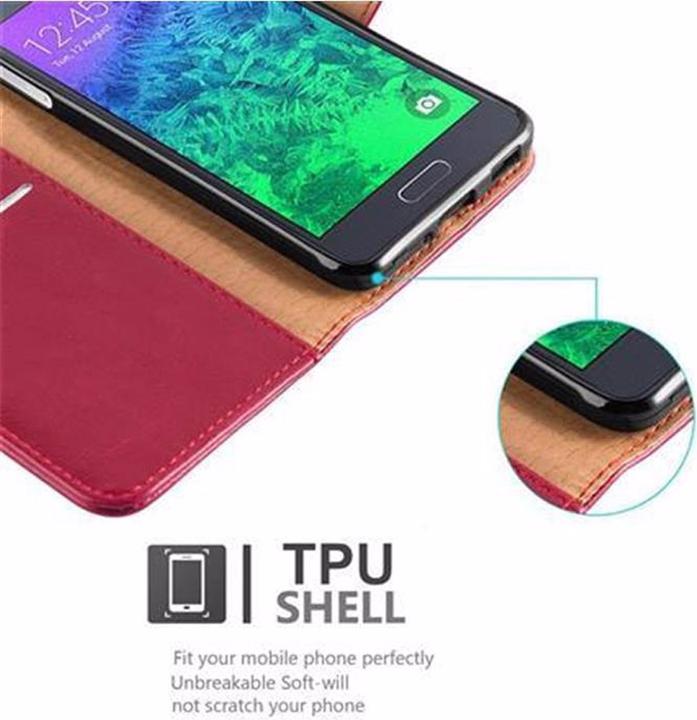 Actual product image Cadorabo Book Luxury Cover (Samsung Galaxy Alpha)