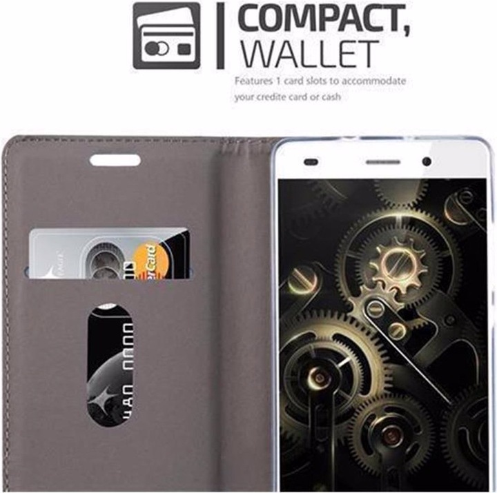Produktbild Cadorabo Book Jeans Optik Cover (Huawei P8 Lite)
