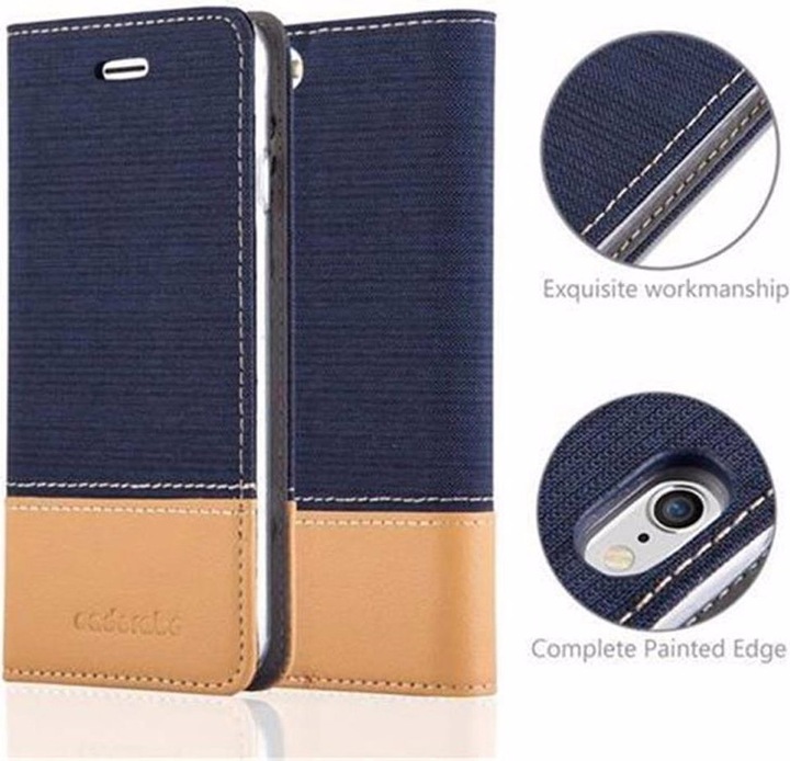 Produktbild Cadorabo Book Jeans Optik Cover (Apple iPhone 6)