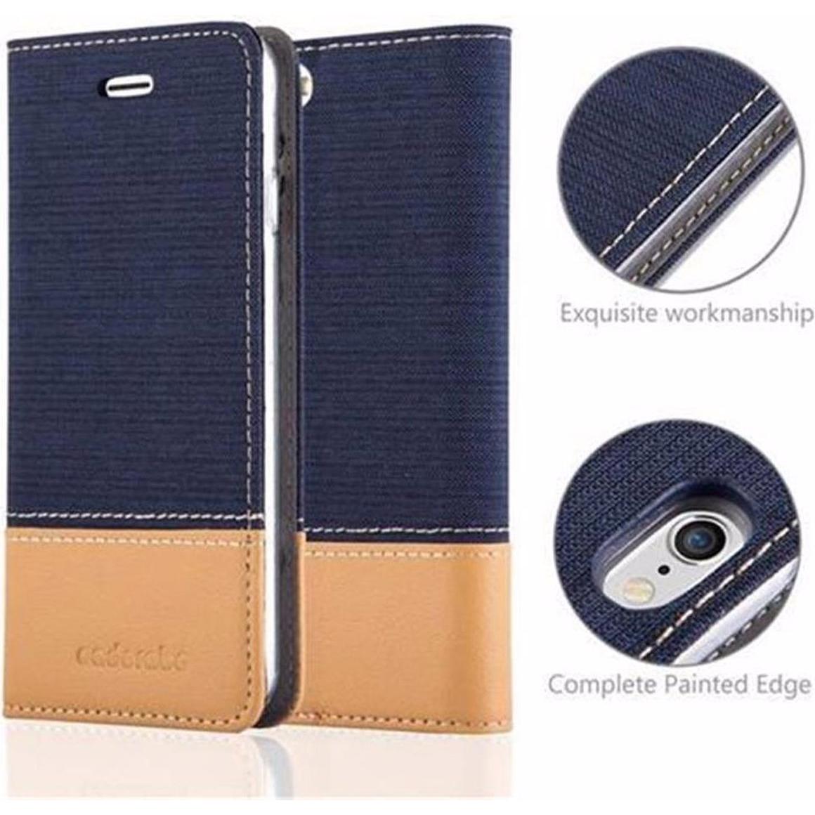 Thumbnail - Cadorabo Book Jeans Optik Cover (Apple iPhone 6), Smartphone Hülle, Blau
