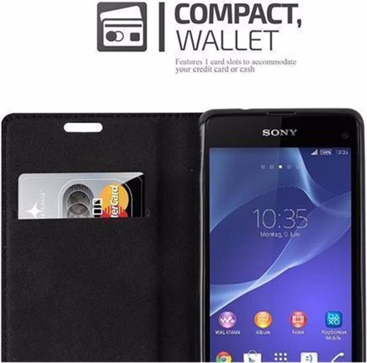 Actual product image Cadorabo Book Invisible Magnet Cover (Sony Xperia Z1 Compact)