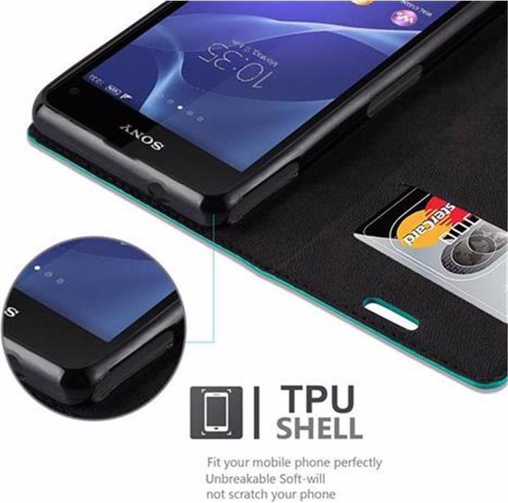 Actual product image Cadorabo Book Invisible Magnet Cover (Sony Xperia Z1 Compact)