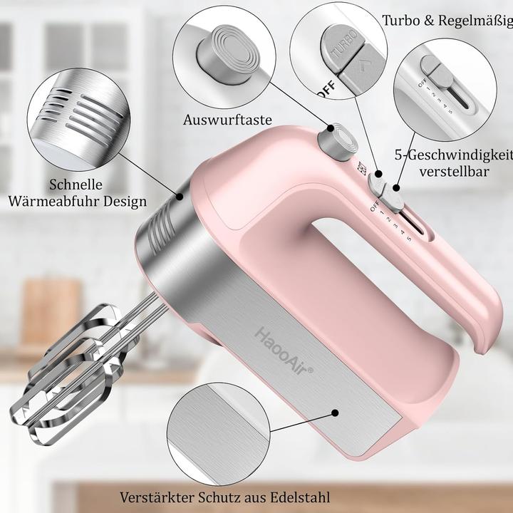 Image du produit Haooair Handmixer mit Zubehör (450 W)