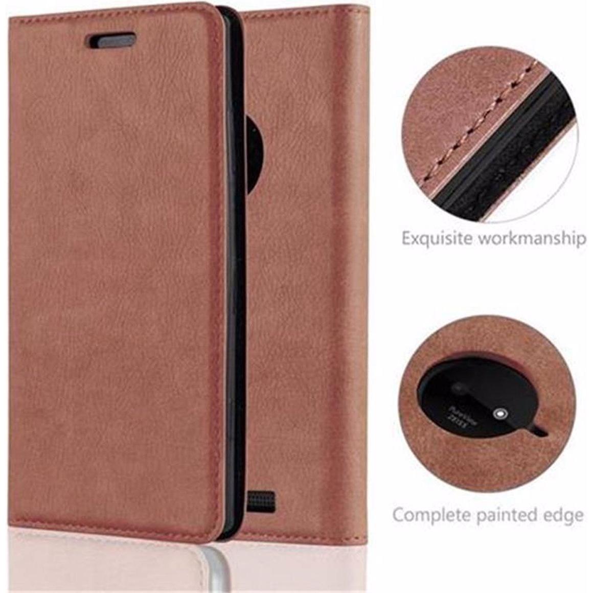 Thumbnail - Cadorabo Book Invisible Magnet Cover (Nokia Lumia 830), Smartphone Hülle, Braun