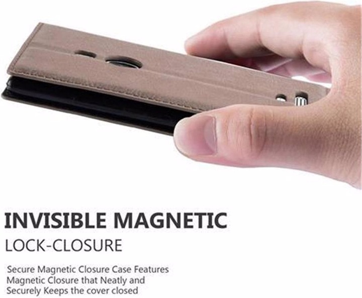 Actual product image Cadorabo Book Invisible Magnet Cover (Nokia Lumia 925)
