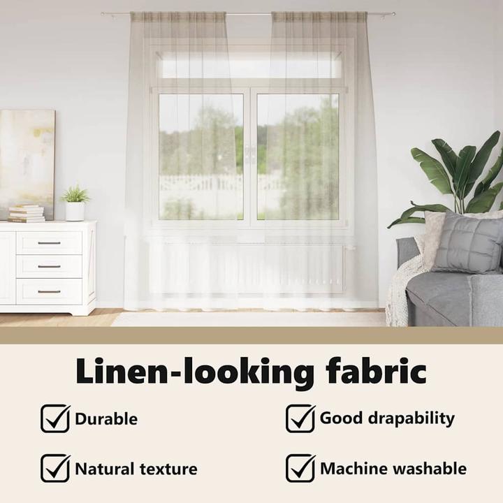 Actual product image vidaXL Voile-Vorhang (140 x 245 cm)
