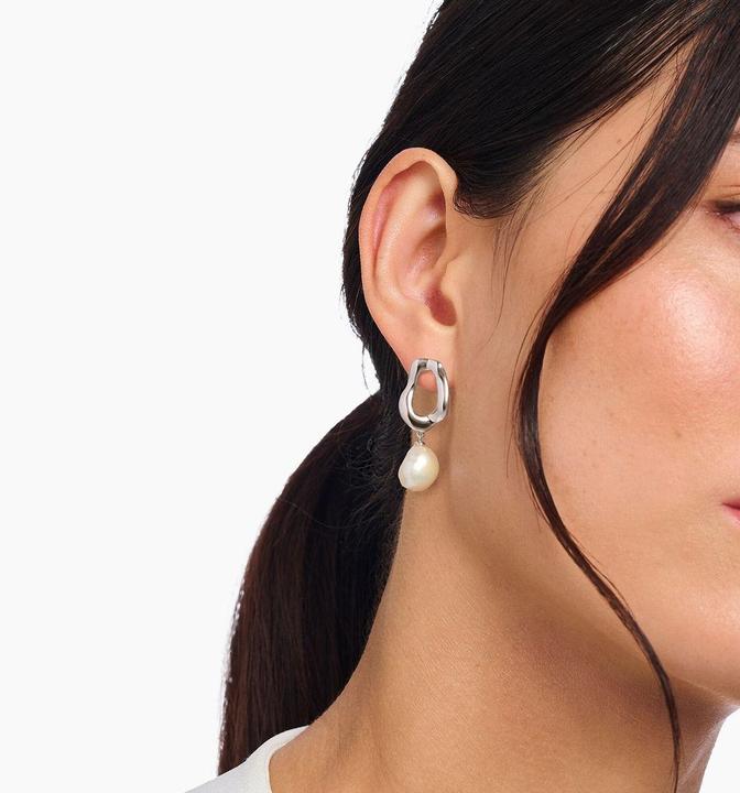 Immagine prodotto Thomas Sabo Ohrringe mit Perle Natural Beauty Silber (Argento)