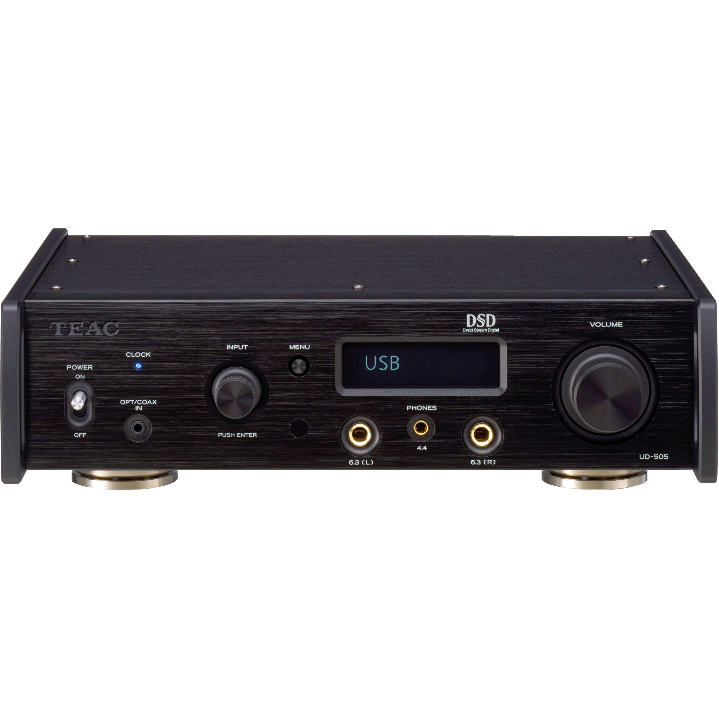 TEAC UD-505-X/B USB DAC Headphone Amplifier (Bluetooth), Kopfhörerverstärker, Schwarz