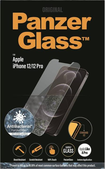 Actual product image PanzerGlass Standard (1 Piece, Apple iPhone 12, Apple iPhone 12 Pro)