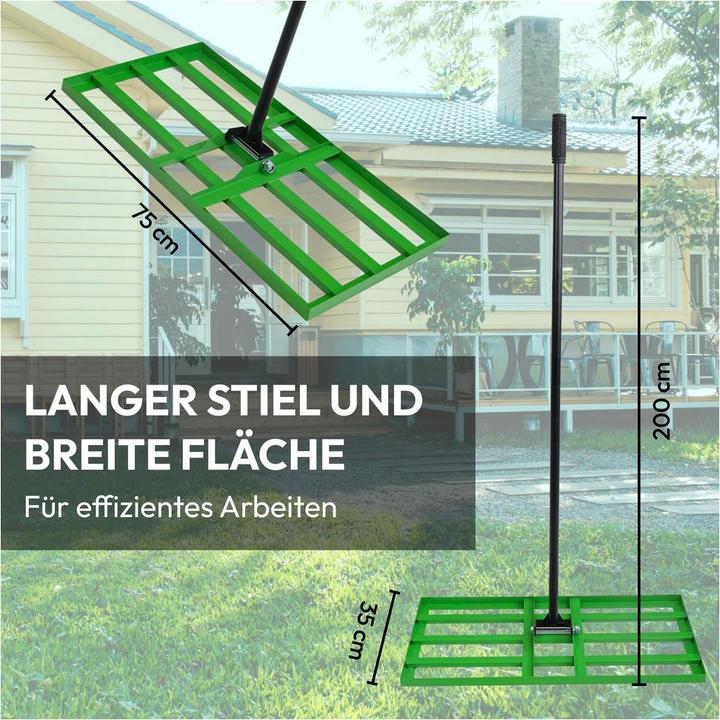 Actual product image Dönges Rasen-Nivellierrechen 75x35 cm mit 200 cm Stiel