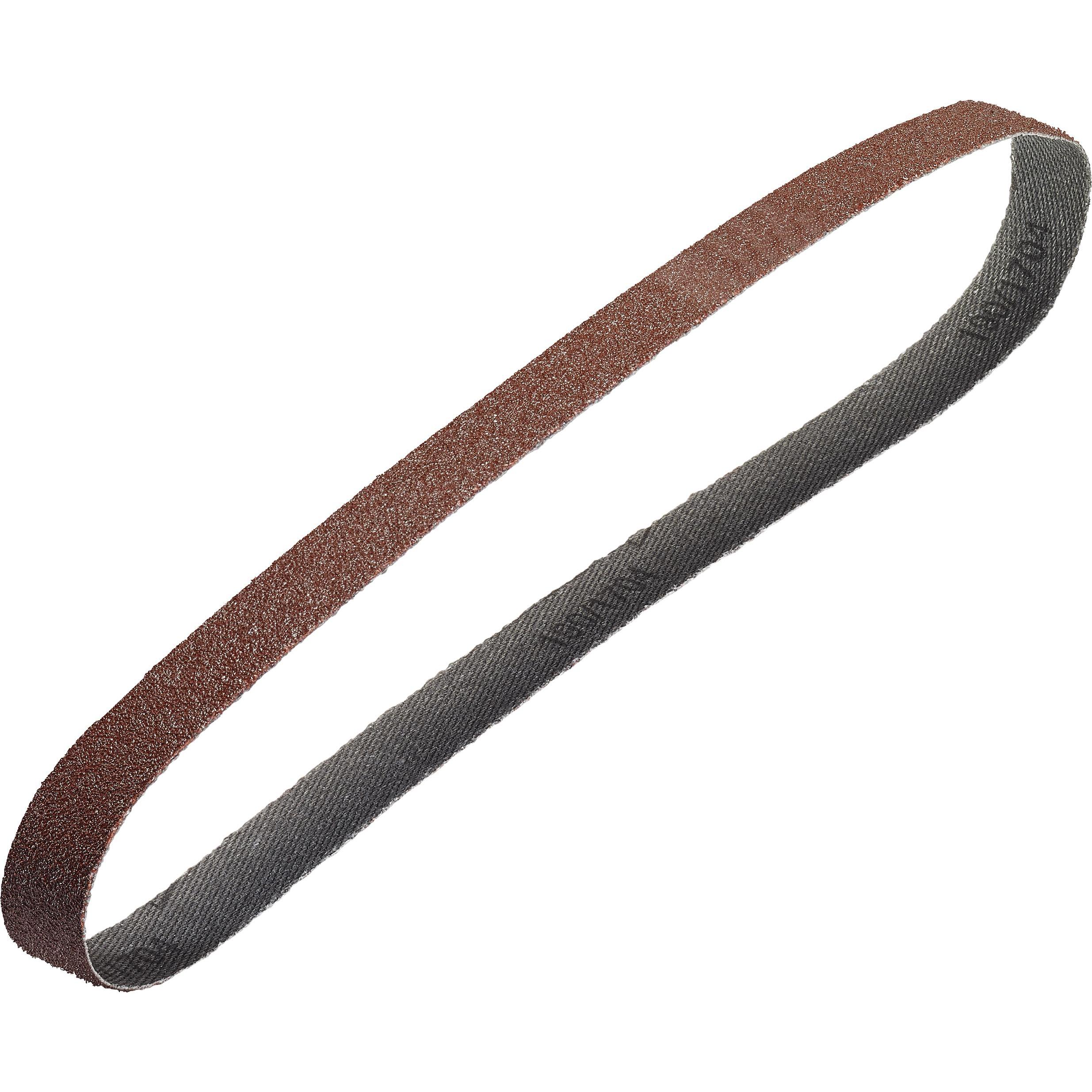 Thumbnail - wolfcraft, Schleifmittel, 3 Gewebe-Schleifbänder, 13 x 457 mm, Körnung 80 (80)