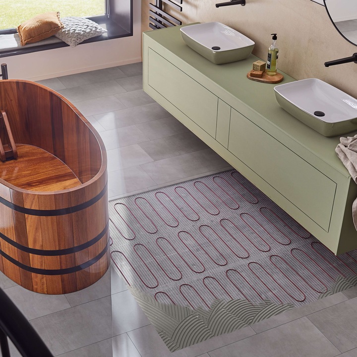 Actual product image AEG Haustechnik Comfort Turbo Thermo Floor TBS TC 200/3 Set Plus, electric underfloor heating complete set 3 m²