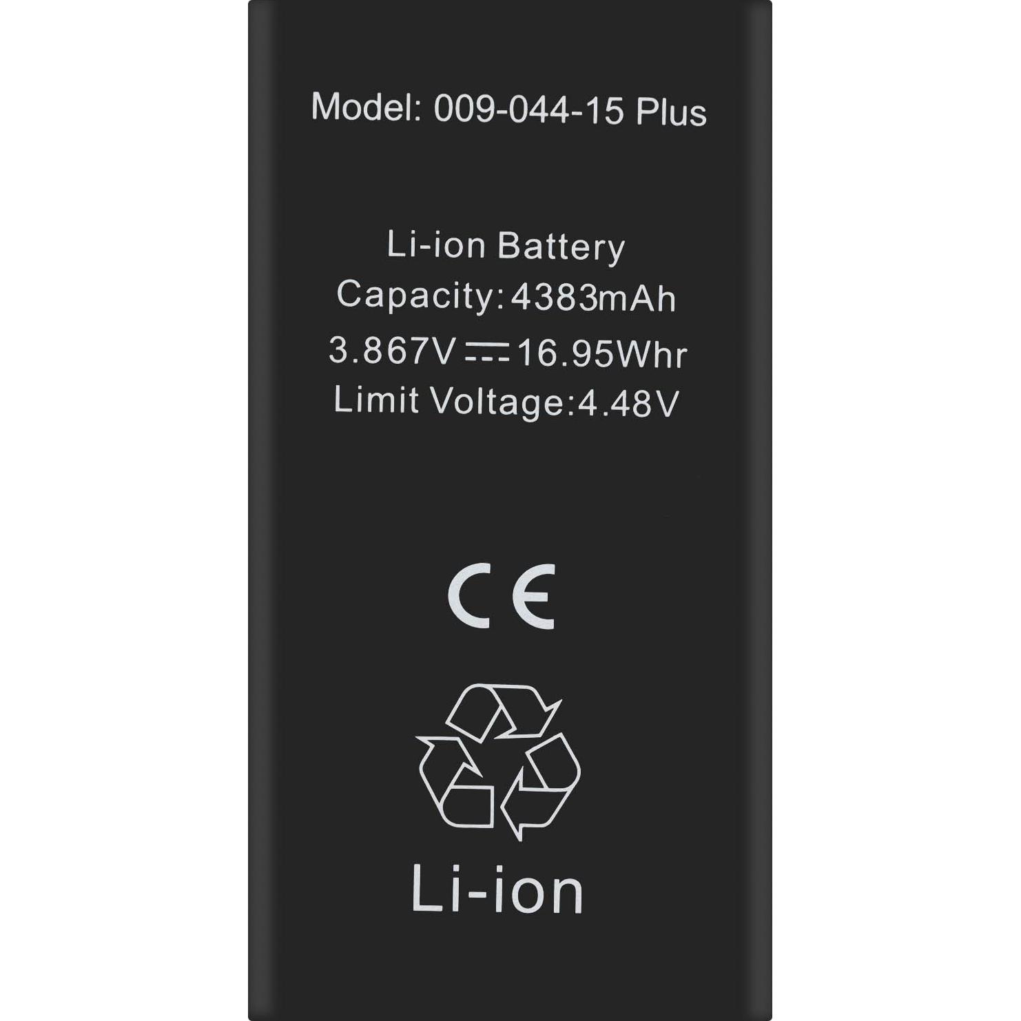 Clappio 4383mAh Ersatzakku ohne BMS, Smartphone Akku