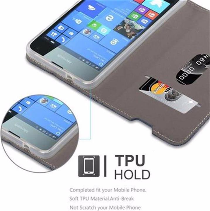 Actual product image Cadorabo Book Jeans Optics Cover (Microsoft Lumia 650)