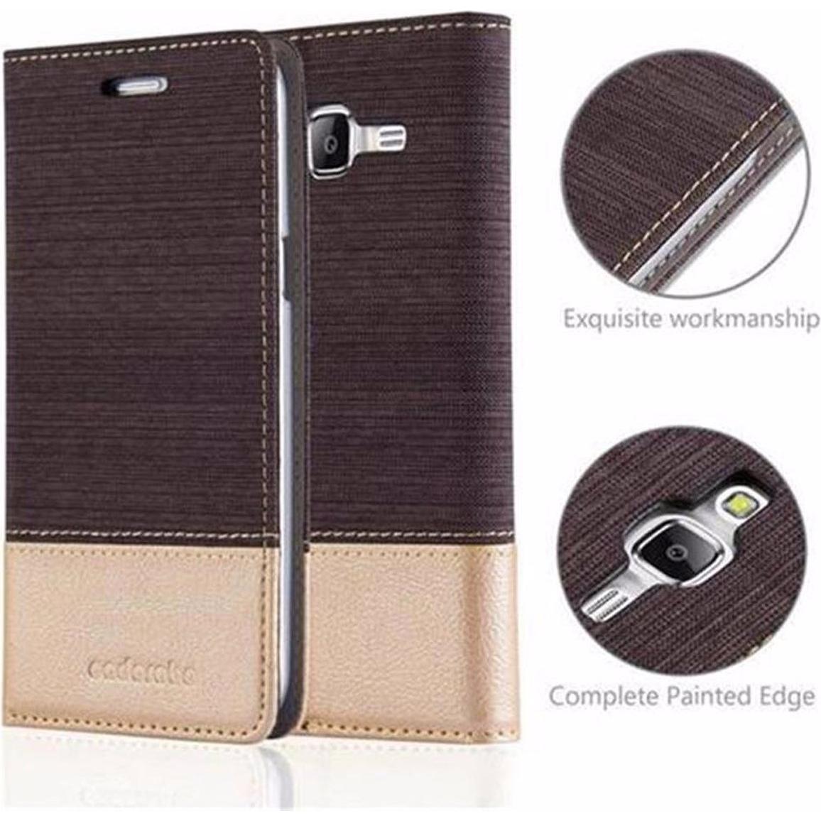 Thumbnail - Cadorabo Book Jeans Optik Cover (Samsung Galaxy J5 (2015)), Smartphone Hülle, Grau