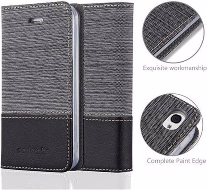 Produktbild Cadorabo Book Jeans Optik Cover (Apple iPhone 4)