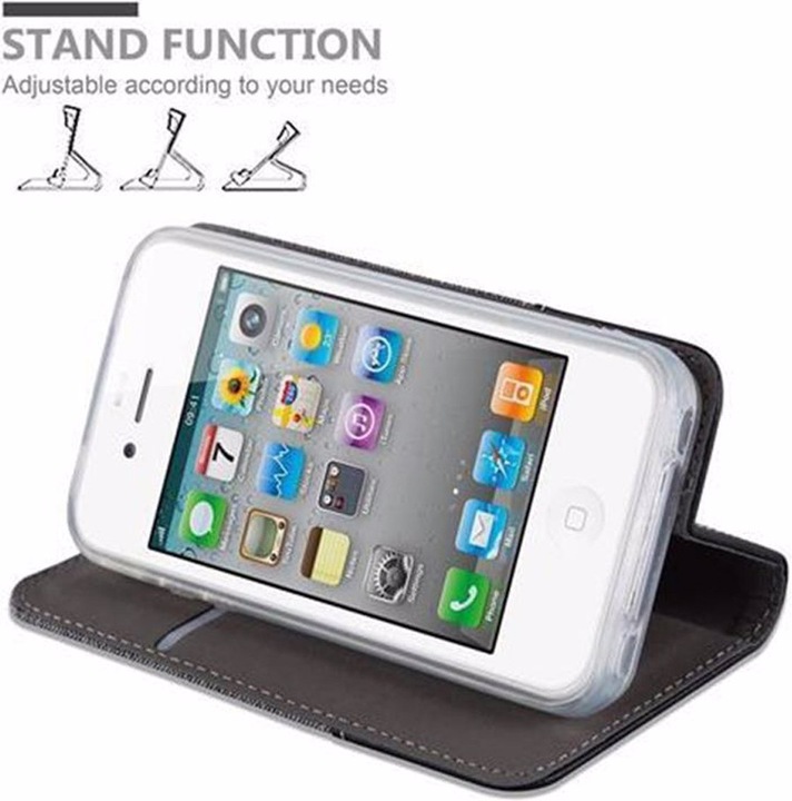 Produktbild Cadorabo Book Jeans Optik Cover (Apple iPhone 4)