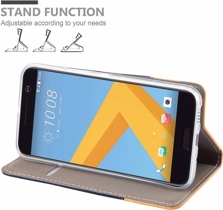 Image du produit Cadorabo Couverture look jeans Book (HTC One M10)
